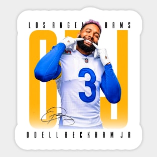 Odell Beckham Jr Aesthetic Tribute 〶 Sticker